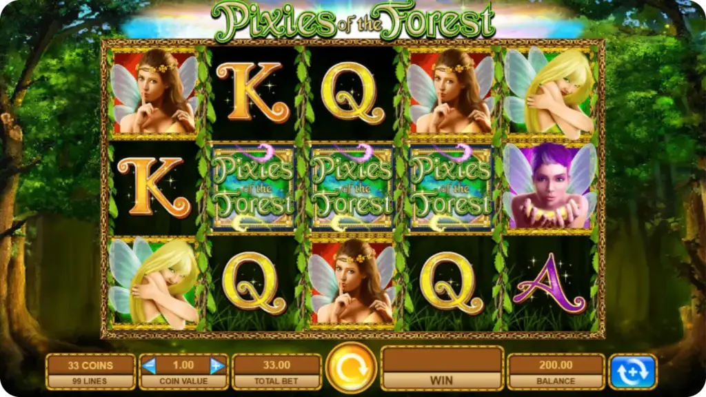Pixies of the Forest magical forest theme and visuals